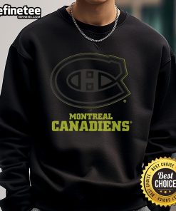 Official Montreal Canadiens highlight reel sweatshirt featuring team logo and vibrant colors for fans and collectors.