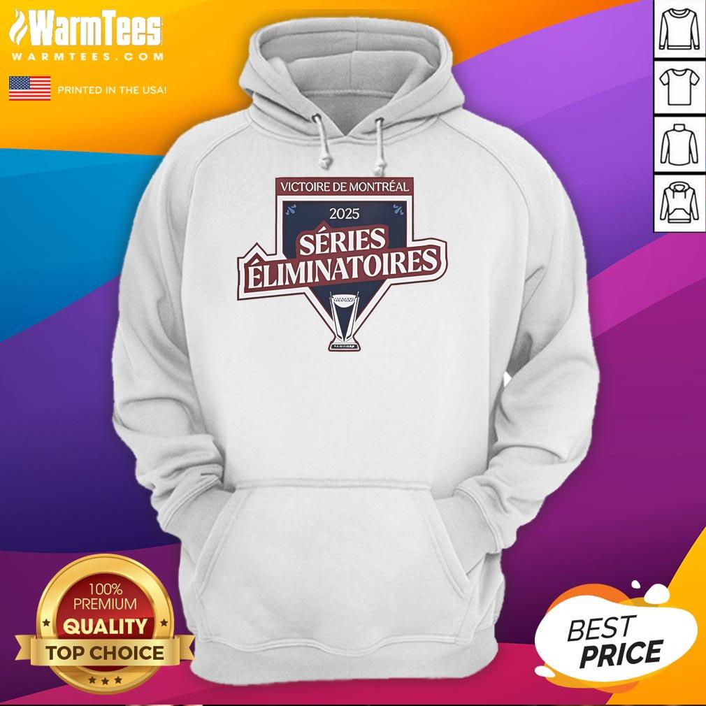 Official Montreal Victoire 2025 Series Eliminatoires Hoodie Official Montreal Victoire 2025 Series Eliminatoires Hoodie featuring a sleek design and vibrant team colors.