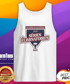 Official Montreal Victoire 2025 Series Eliminatoires tank top featuring vibrant team colors and logo, perfect for fans.