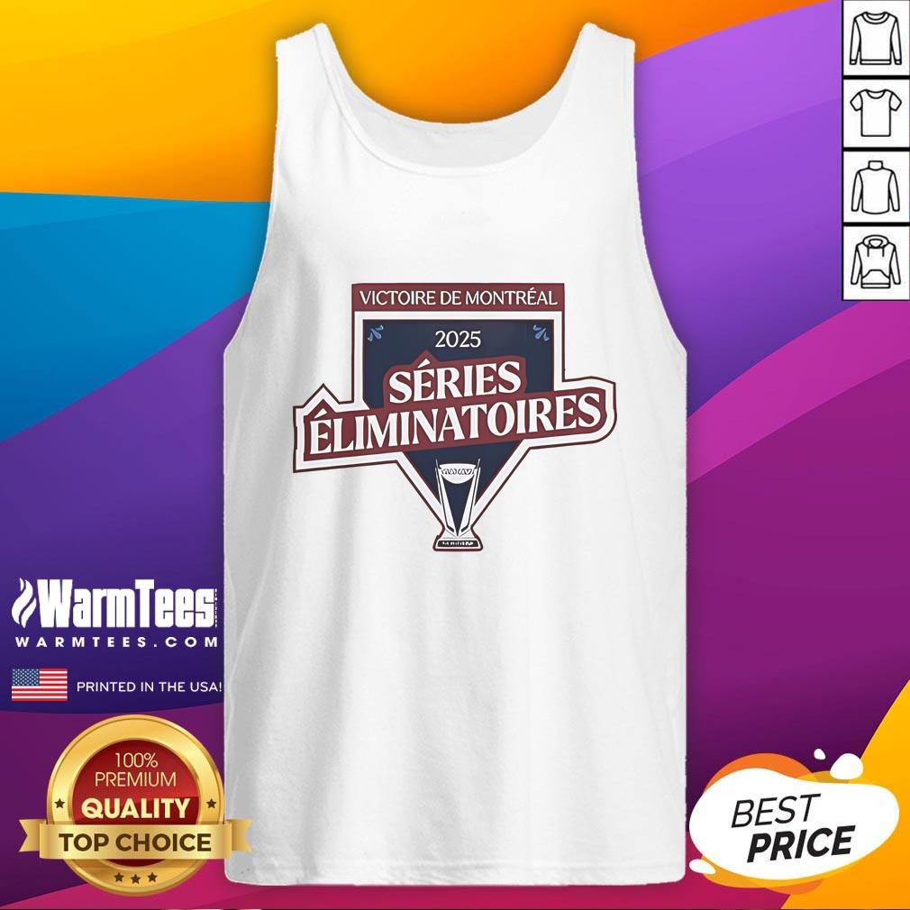 Official Montreal Victoire 2025 Series Eliminatoires Tank Top Official Montreal Victoire 2025 Series Eliminatoires tank top featuring vibrant team colors and logo, perfect for fans.