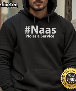Official Naas No As A Service Hoodie in stylish design, perfect for tech enthusiasts and casual wear.