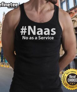 Official Naas No As A Service tank top, showcasing a stylish design perfect for tech enthusiasts and casual wear.