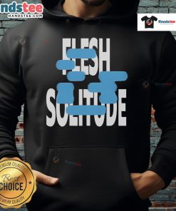 Official Narrow Head Flesh Solitude Hoodie in black, featuring a stylish design and comfortable fit for casual wear.