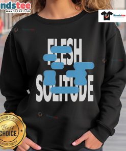 Official Narrow Head Flesh Solitude Sweatshirt in black, featuring a stylish design for casual wear.