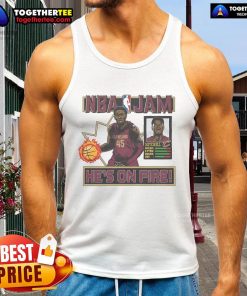 Official NBA Jam Cavaliers Donovan Mitchell tank top featuring bold graphics and team colors for fans and collectors.