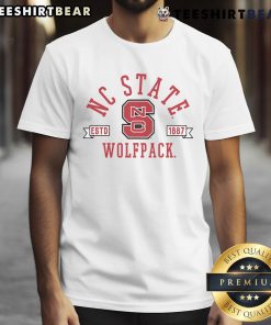 Official NC State Estd 1887 Wolfpack T-Shirt featuring bold logo and classic design for fans of North Carolina State University.
