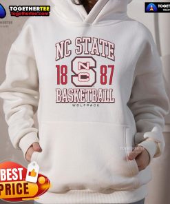 Official NC State Wolfpack Basketball 1887 Hoodie featuring team colors and logo, perfect for fans and athletes.