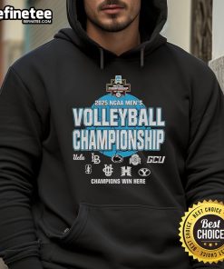 Official NCAA 2025 National Collegiate Men's Volleyball Opening Round Championship hoodie, showcasing team spirit and style.