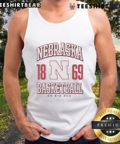 Official Nebraska Cornhuskers basketball tank top featuring team colors and logo, perfect for game day and fan wear.