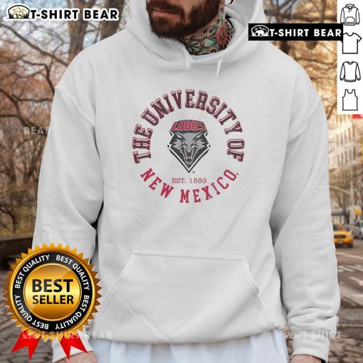 Vintage New Mexico Lobos Circle hoodie featuring the team logo, perfect for fans and casual wear enthusiasts.