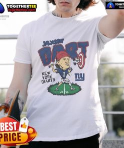 Official New York Giants Jaxson Dart T-Shirt featuring team colors and logo, perfect for fans and collectors.