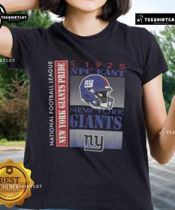 Official New York Giants NFC East Est. 1925 NFL ladies tee featuring team logo and vintage design, perfect for fans.