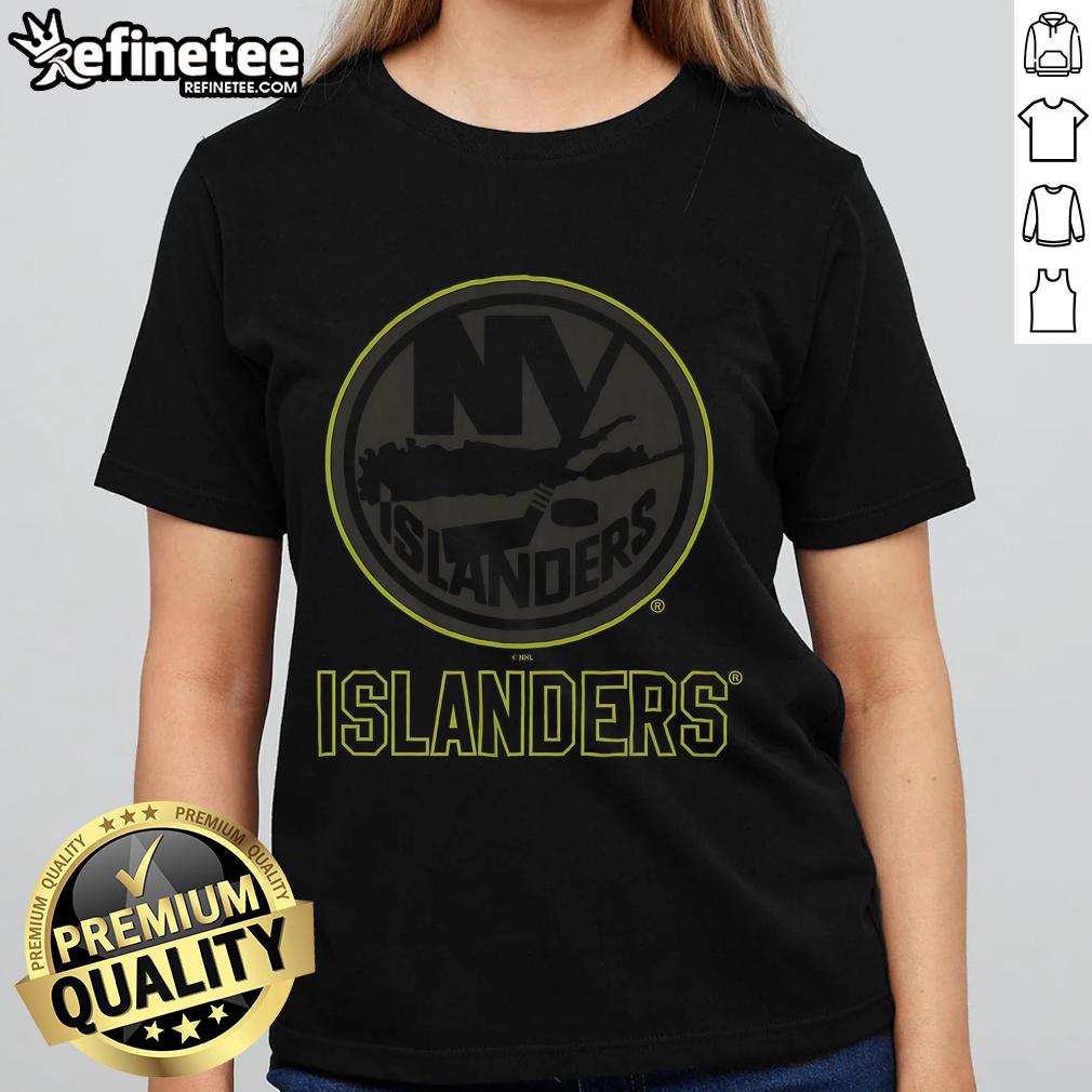 Official New York Islanders Highlight Reel Ladies Tee Official New York Islanders highlight reel ladies tee featuring team colors and logo, perfect for fans.