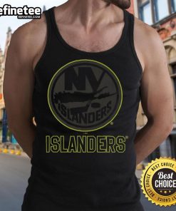 Official New York Islanders highlight reel tank top featuring team logo and vibrant graphics for fans and players alike.