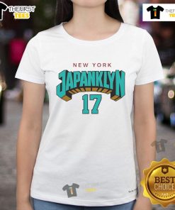 Official New York Japanklyn 17 Ladies Tee in stylish design, perfect for casual wear and showcasing Japanese culture.