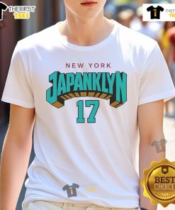 Alt Text: Official New York Japanklyn 17 T-Shirt featuring a stylish design and vibrant colors, perfect for fans and collectors.