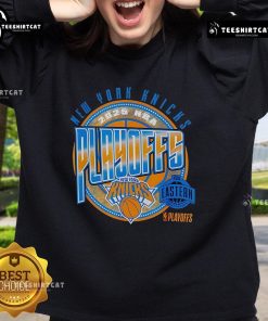 Official New York Knicks Basketball 2025 Playoffs Game Day Sweatshirt featuring team logo and vibrant colors.