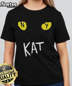 Alt Text: Official New York Knicks Kat Playball Ladies Tee featuring team colors and logo, perfect for female fans.