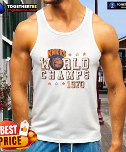Official New York Knicks World Champs 1970 tank top featuring vintage design and team colors, perfect for fans.
