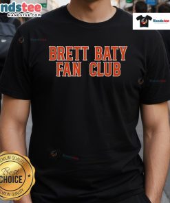 Official New York Mets Brett Baty Fan Club T-Shirt featuring team colors and logo, perfect for passionate Mets fans.