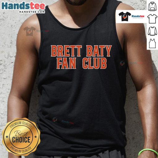 Official New York Mets Brett Baty Fan Club tank top featuring team colors and logo, perfect for game day.