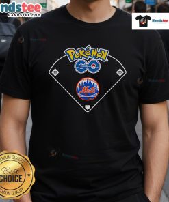 Official New York Mets Pokemon Go T-Shirt featuring vibrant graphics and team logo, perfect for fans and gamers.