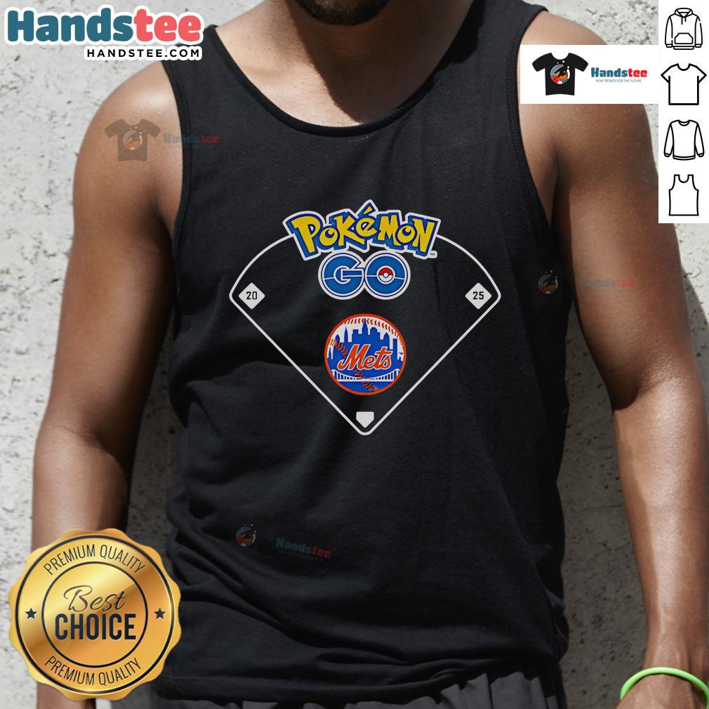 Official New York Mets Pokemon Go Tank Top Official New York Mets Pokemon Go tank top featuring team logo and vibrant colors, perfect for sports fans and gamers.