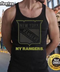 Official New York Rangers highlight reel tank top featuring team colors and logo, perfect for fans and summer sports events.