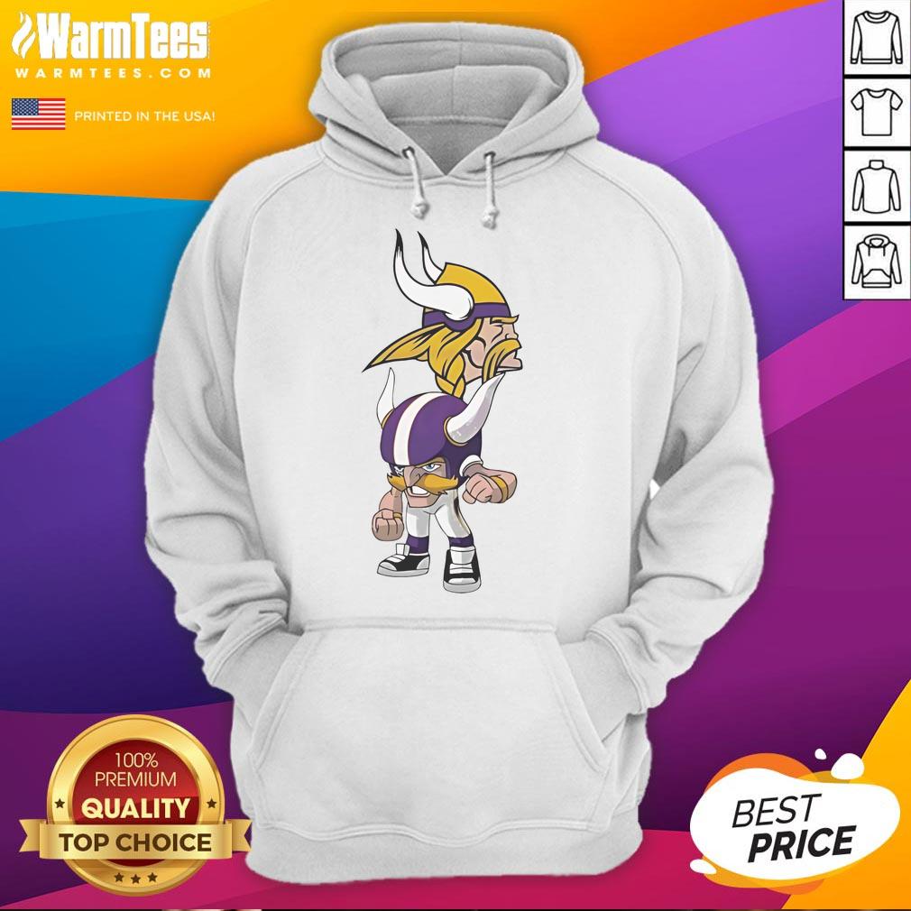 Official Nfl Rush Zone Minnesota Vikings Cartoon Character Hoodie Official NFL Rush Zone Minnesota Vikings cartoon character hoodie featuring vibrant graphics and a cozy design.