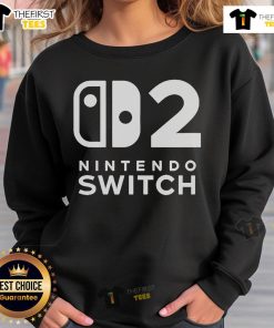 Alt Text: Official Nintendo Switch 2 sweatshirt featuring vibrant graphics and comfortable design for gaming enthusiasts.