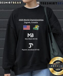 Official NMU vs The World 2025 World Championships sweatshirt featuring bold graphics and a comfortable fit.