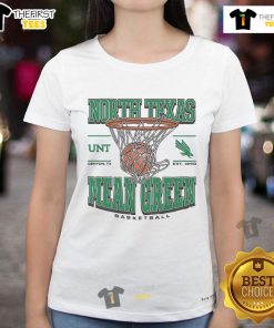 Official North Texas Mean Green Game Time Ladies Tee featuring vibrant colors and team logo, perfect for game day.