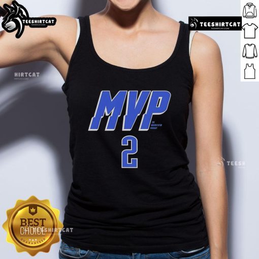 Official OKC MVP Thunder tank top featuring The Uncontested Podcast logo in vibrant colors for fans and supporters.