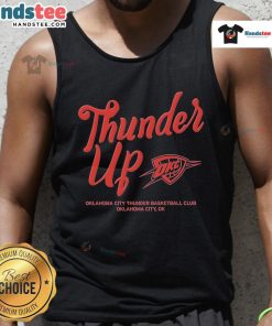 Official Oklahoma City Thunder Thunder Up Urban Tank Top featuring team colors and logo, perfect for game day.