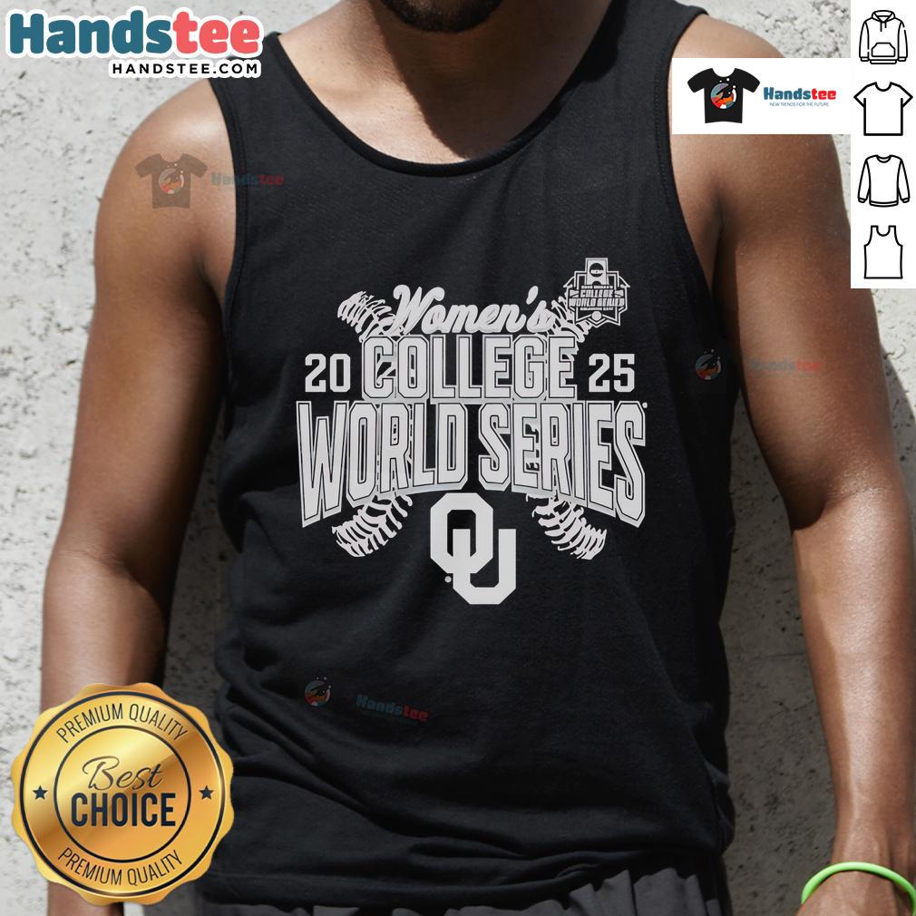 Official Oklahoma Sooners 2025 NCAA Softball Women's College World Series Cut Off Tank Top Official Oklahoma Sooners 2025 NCAA Softball Women's College World Series cut-off tank top in vibrant team colors.
