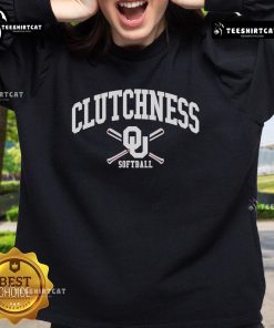 Official Oklahoma Sooners Softball Clutchness Sweatshirt in crimson, featuring team logo and stylish design for fans.