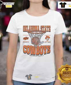 Official Oklahoma State Cowboys Game Time Ladies Tee showcasing team spirit with stylish design and vibrant colors.