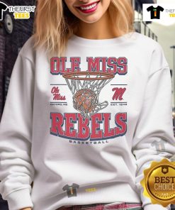 Official Ole Miss Rebels Game Time Sweatshirt in navy blue with logo, perfect for supporting your team on game day.