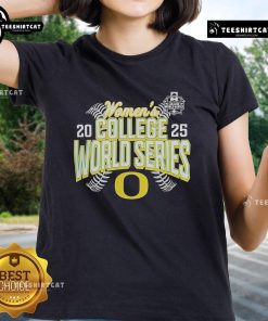 Official Oregon Ducks NCAA Softball Women's College World Series 2025 tee shirt for fans and players.