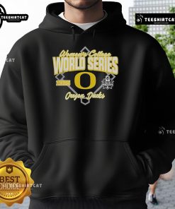 Alt Text: Official Oregon Ducks Softball 2025 NCAA Women's College World Series Bound Hoodie in vibrant green and yellow design.