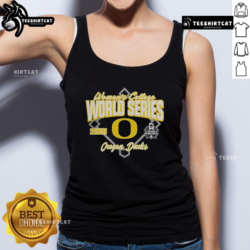Official Oregon Ducks Softball 2025 NCAA Women's College World Series Bound Tank Top Official Oregon Ducks Softball 2025 NCAA Women's College World Series Bound Tank Top showcasing team spirit and athletic style.