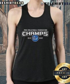 Alt Text: Official Orlando Valkyries 2025 Pro Volleyball Federation Champions tank top showcasing team pride and athletic style.