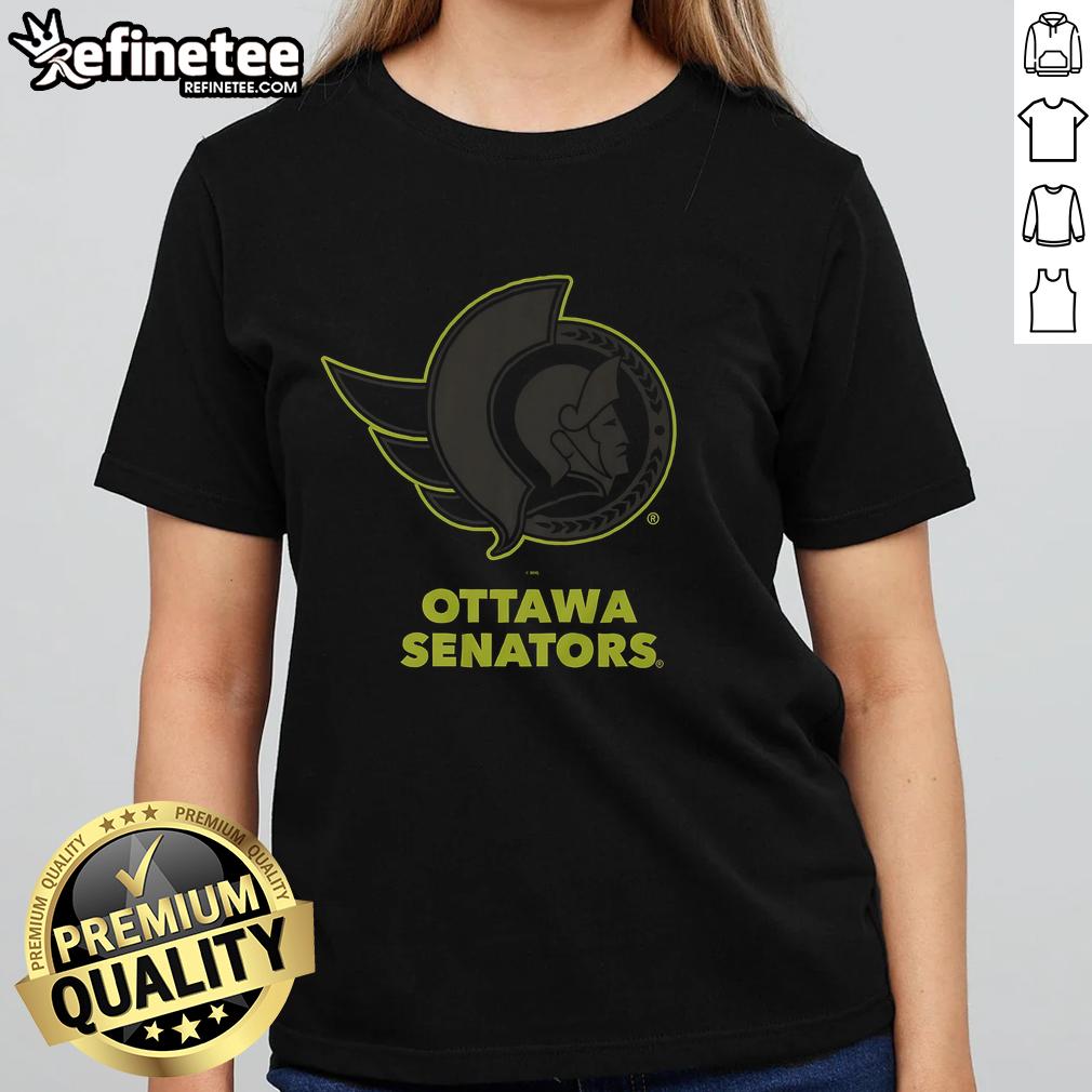Official Ottawa Senators Highlight Reel Ladies Tee Official Ottawa Senators highlight reel ladies tee showcasing team colors and logo, perfect for fans.
