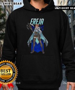 Official Overwatch 2 Freja Hoodie featuring vibrant design and cozy fit, perfect for gamers and fans of the game.