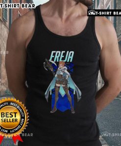 Official Overwatch 2 Freja Tank Top featuring vibrant graphics and a stylish design, perfect for gamers and fans.