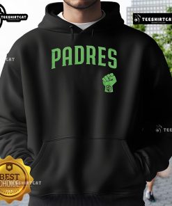 Alt Text: Official Padres Mental Health Awareness Month 2025 hoodie featuring the team's logo and vibrant colors.