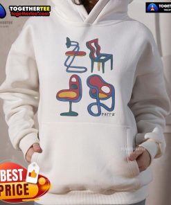 Official Parra Unreasonable Chairs Hoodie in black with logo, perfect for casual wear and street style enthusiasts.