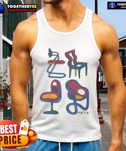 Alt Text: Official Parra Unreasonable Chairs Tank Top in vibrant colors, perfect for summer casual wear and stylish comfort.