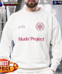 Official Patty Waffle Nude Project Sweatshirt featuring a stylish design in soft fabric, perfect for casual wear.