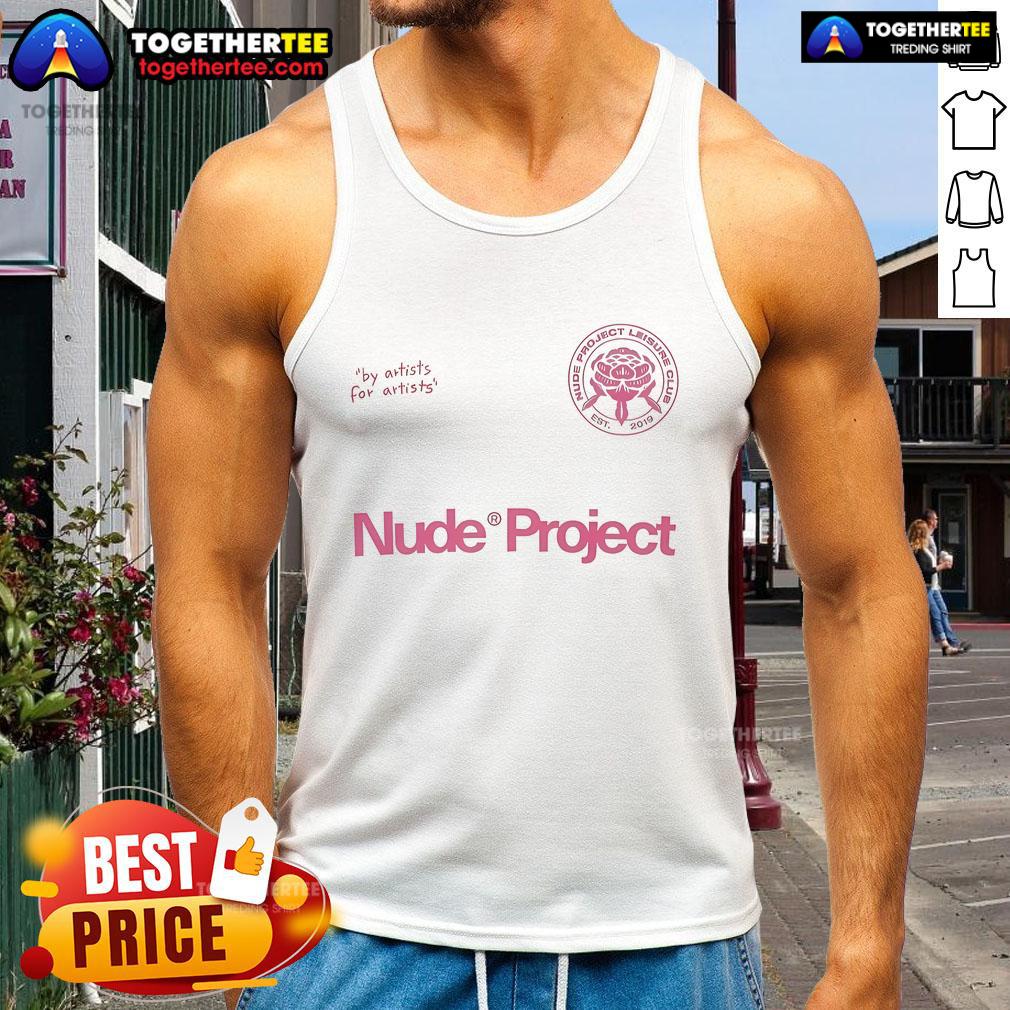 Official Patty Waffle Nude Project Tank Top Official Patty Waffle Nude Project tank top displayed on a model, showcasing a stylish and comfortable design.